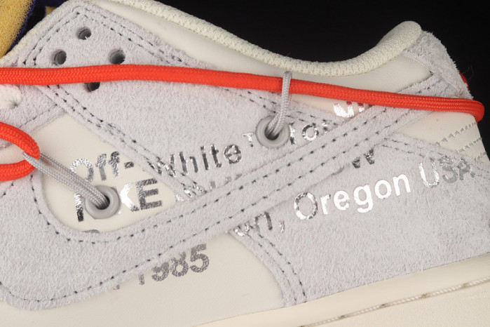 nike dunk low off-white lot 13 - dj0950-110