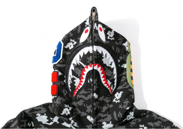 bape abc shark full zip hoodie