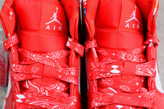 air jordan 1 mid barcelona sweater red patent - dc7294-600