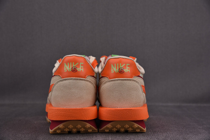 nike ldwaffle clot sacai net orange blaze - dh1347-100