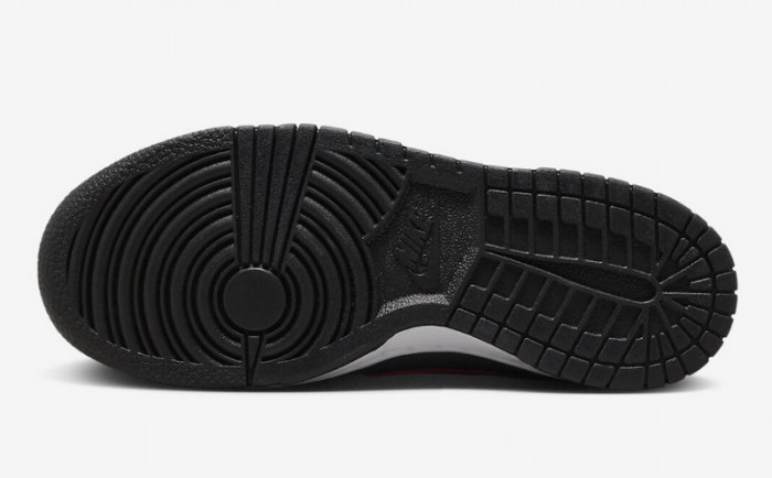 nike dunk low gs black university red fv0373-001