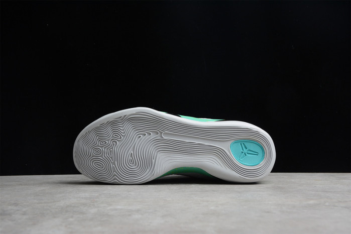 nike zoom kobe 9 ix grey green purple 630487-005
