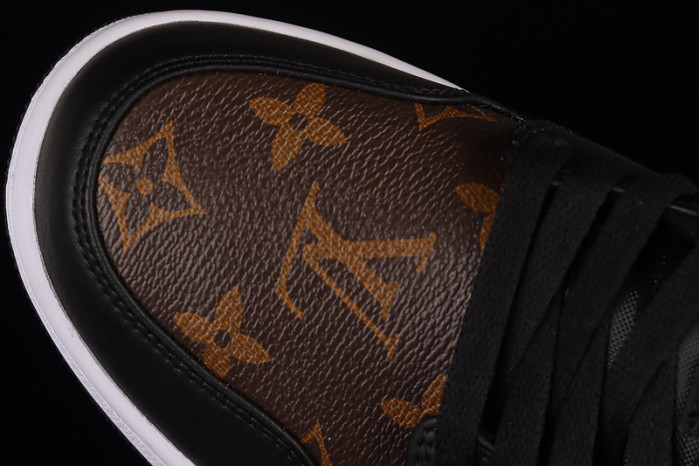 air jordan 1 low aj1 black white brown 553558-039-001