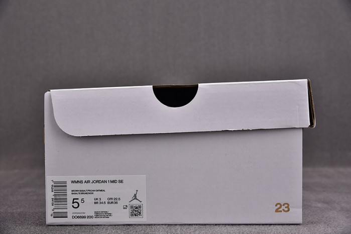 air jordan 1 mid cream dark chocolate do6699-200