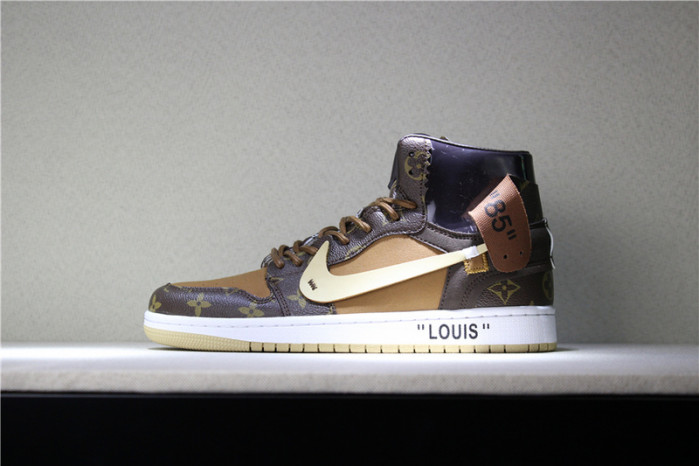 l**is V*t*n x ow x air jordan 1 customs mens aq0818-202