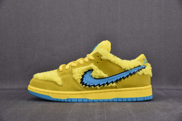 grateful dead x nike sb dunk low yellow bear cj5378-700