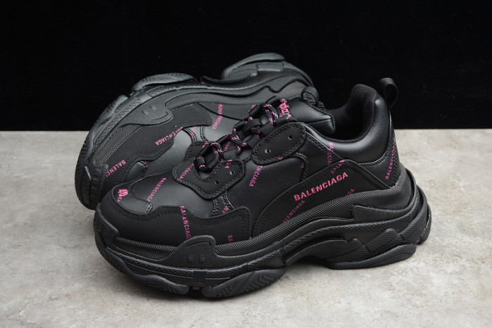 blcg sneaker triple.s.gomma black pink 524039-w2fa1-7635