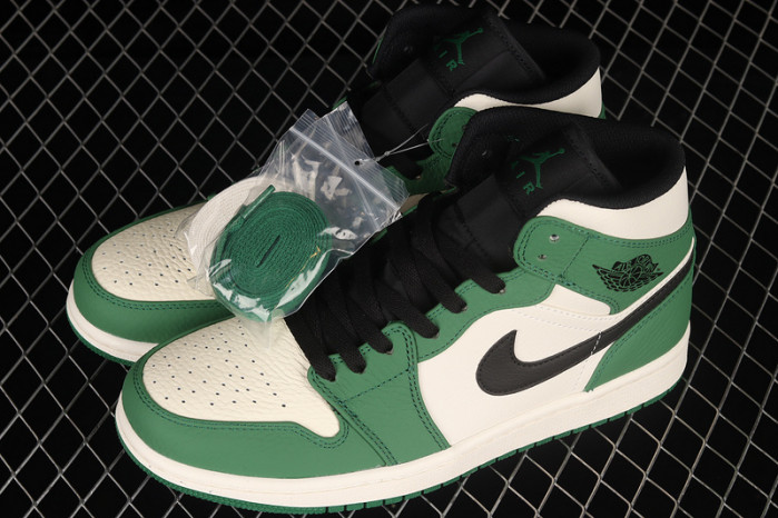 air jordan 1 mid pine green - 852542-301