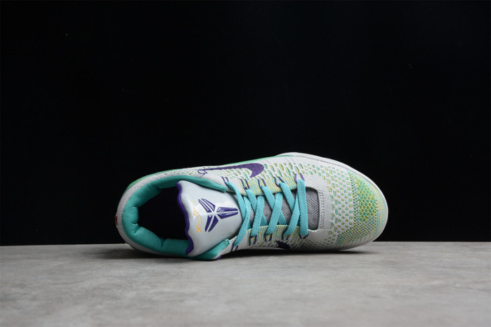 nike zoom kobe 9 ix grey green purple 630487-005