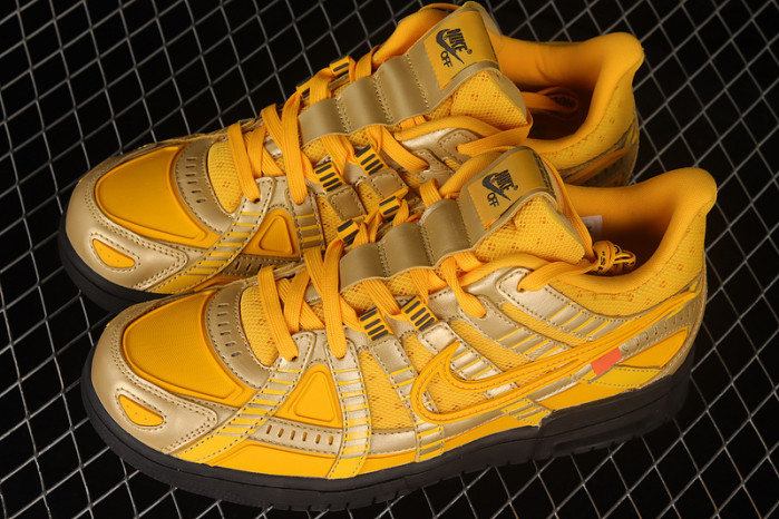 ofw nike air rubber dunk “university gold” cu6015-700