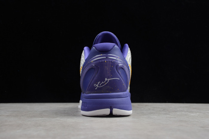 nike kobe 6 vi white/purple-yellow cw2190-104