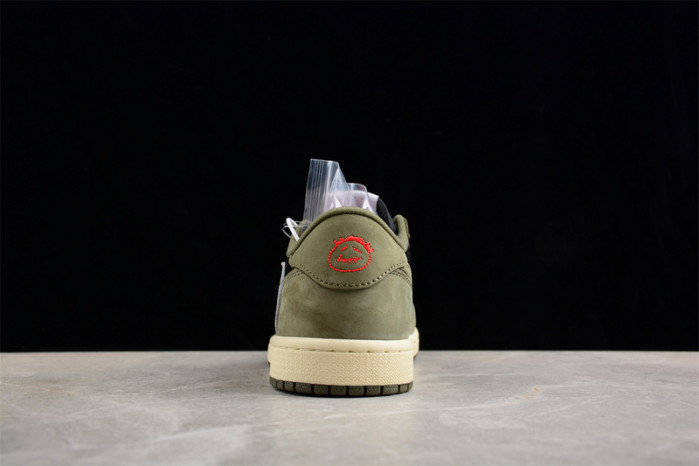 travis scott x air jordan 1 low og black olive dm7866-002