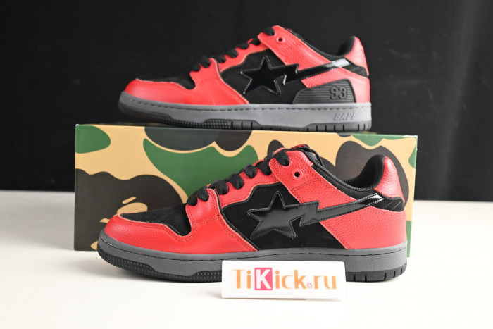 bape sta sk8 to nigo light brown/black/red 1g70191034011