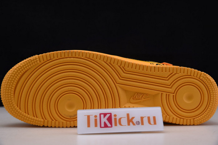 nike air force 1 low university gold metallic silver dd1876-700