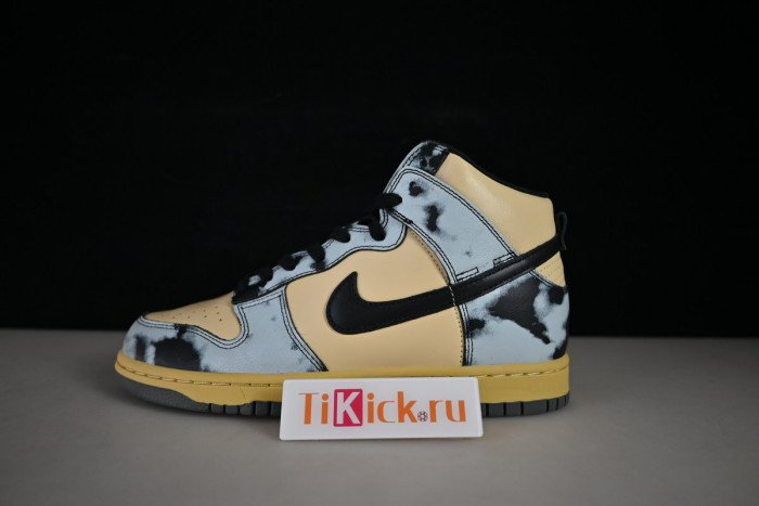 nike dunk high 1985 black acid wash - dd9404-700