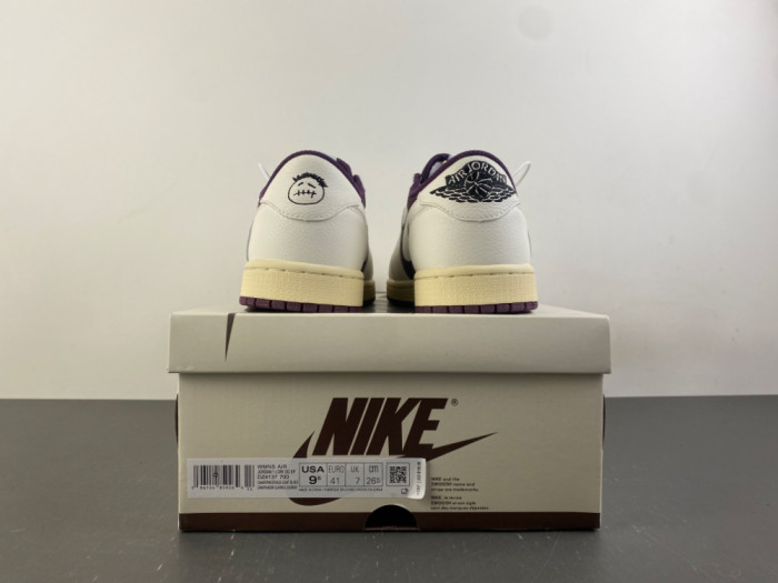 Travis Scott x Air Jordan 1 Low OG DZ4137-purple