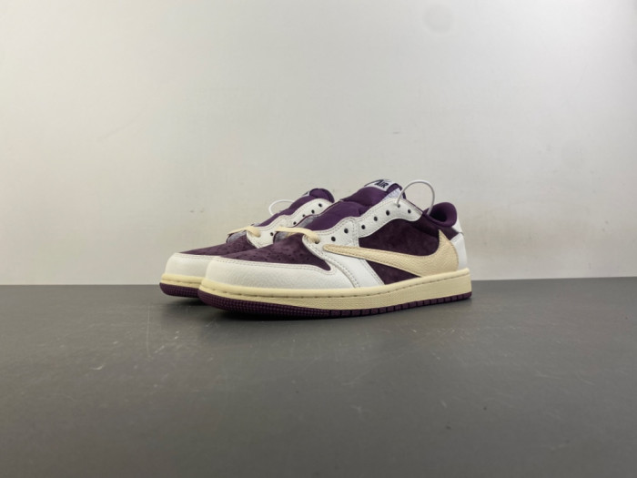 Travis Scott x Air Jordan 1 Low OG DZ4137-purple