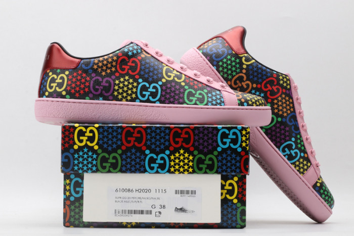 gucc ace embroidered low-top sneaker 610085 h2020 1115