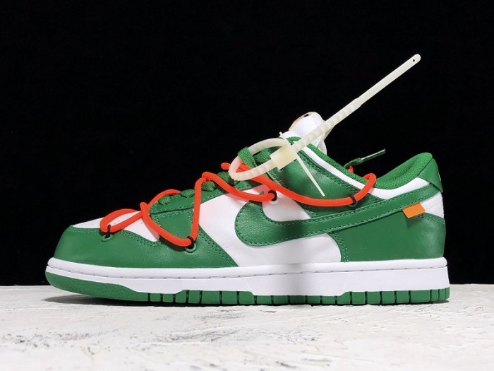 nike dunk low ofw pine green ct0856-100