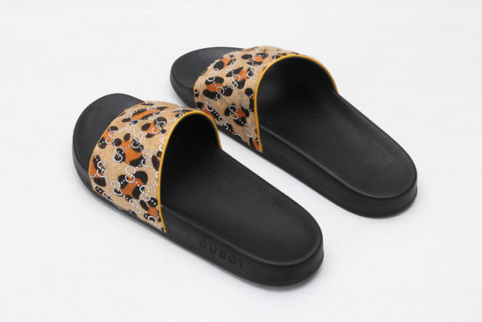 gucc slippers leopard print